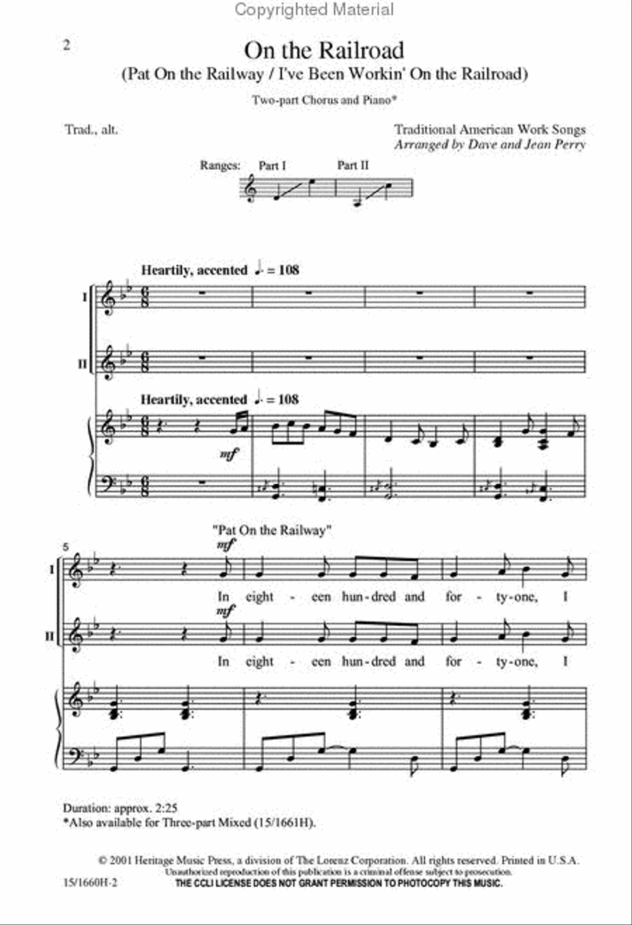 On the Railroad 3-Part scores gallery preview page 2