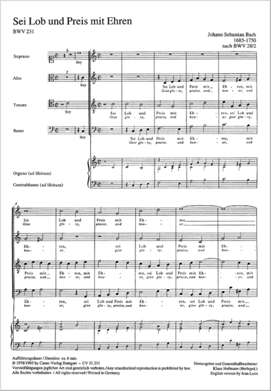 Give glory, praise and honor 4-Part scores gallery preview page 14