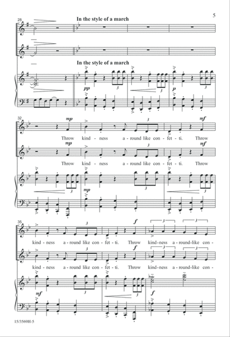 Be Kind Be Kind SSA scores gallery preview page 5