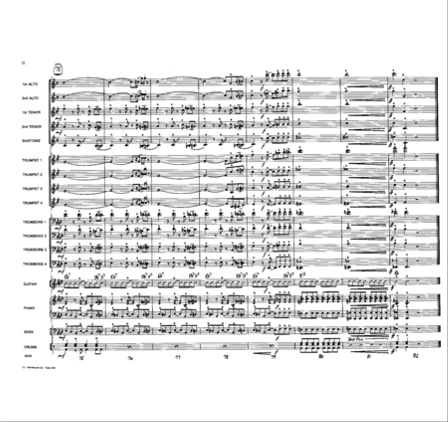Return of the Cheetah Jazz Ensemble scores gallery preview page 12