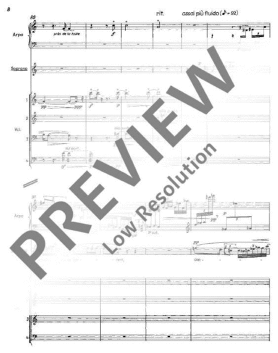 Moderne Orchester-Studien für Violine Orchestra scores gallery preview page 15