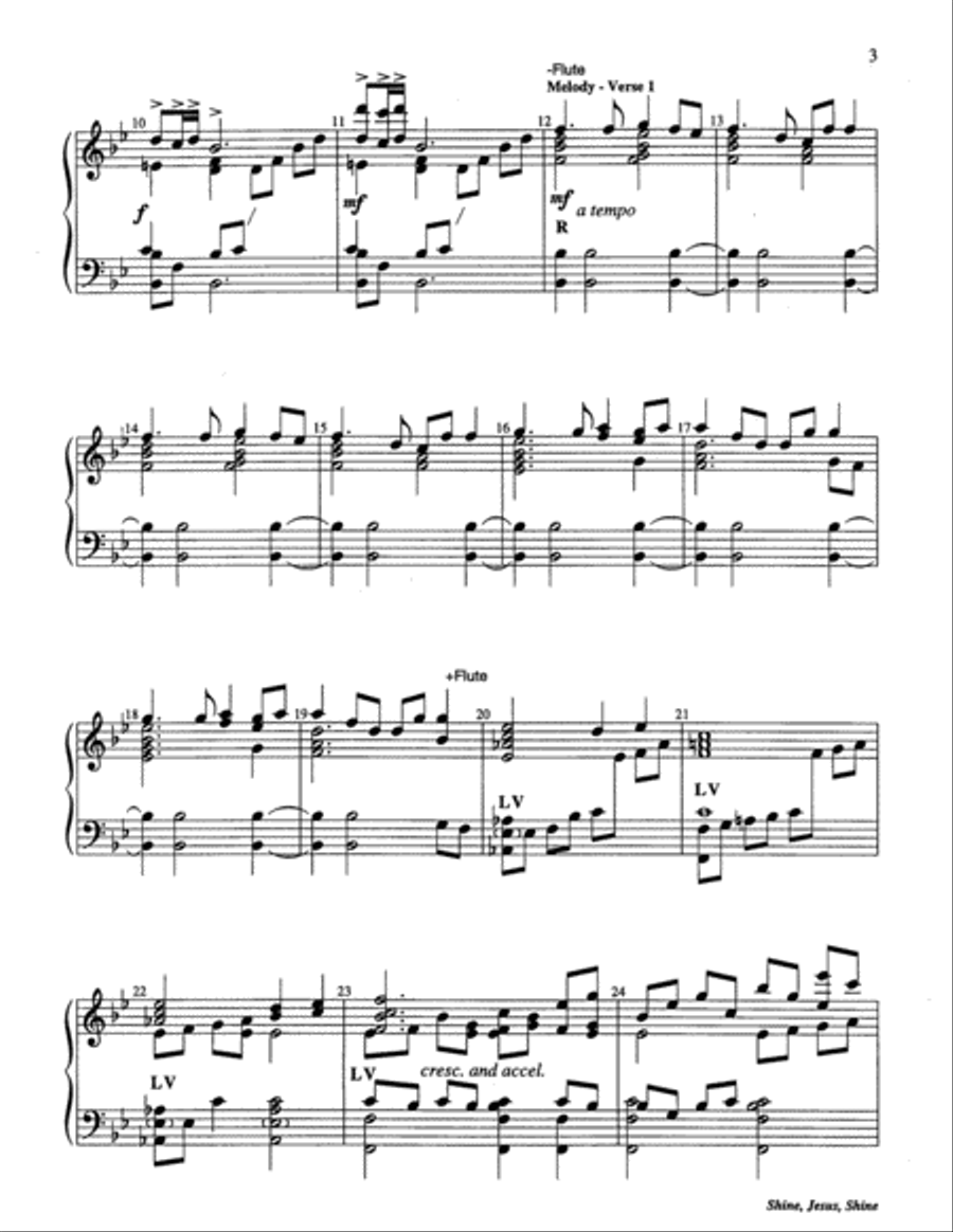 Shine, Jesus, Shine Shine, Jesus, Shine 5-Octaves scores gallery preview page 10