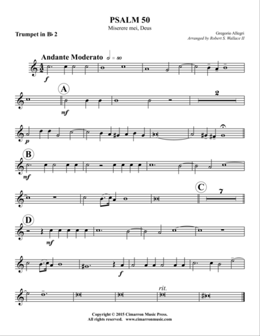 Psalm 60 Psalm 60 Brass Quintet scores gallery preview page 4