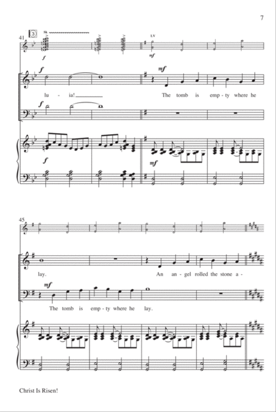 Christ Is Risen! 4-Part scores gallery preview page 8