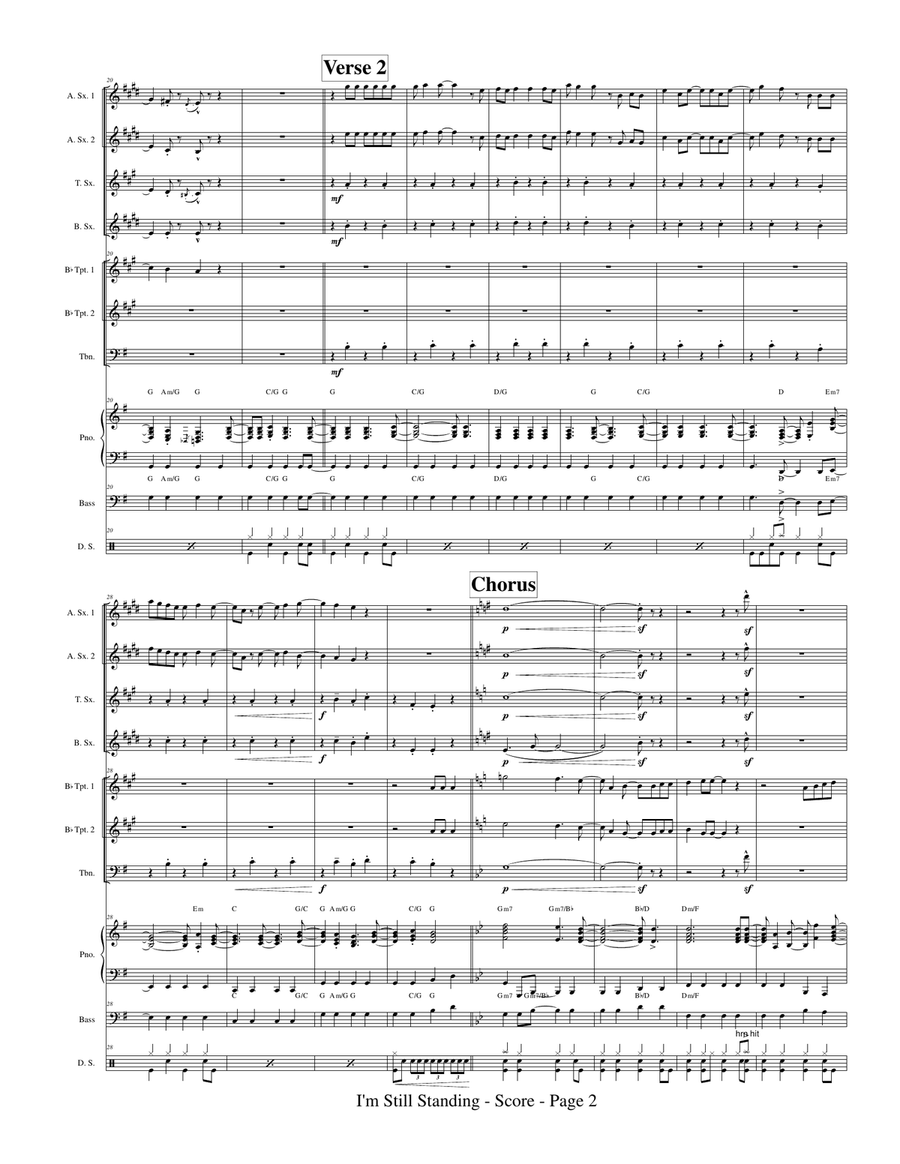 I'm Still Standing Small Ensemble scores gallery preview page 4