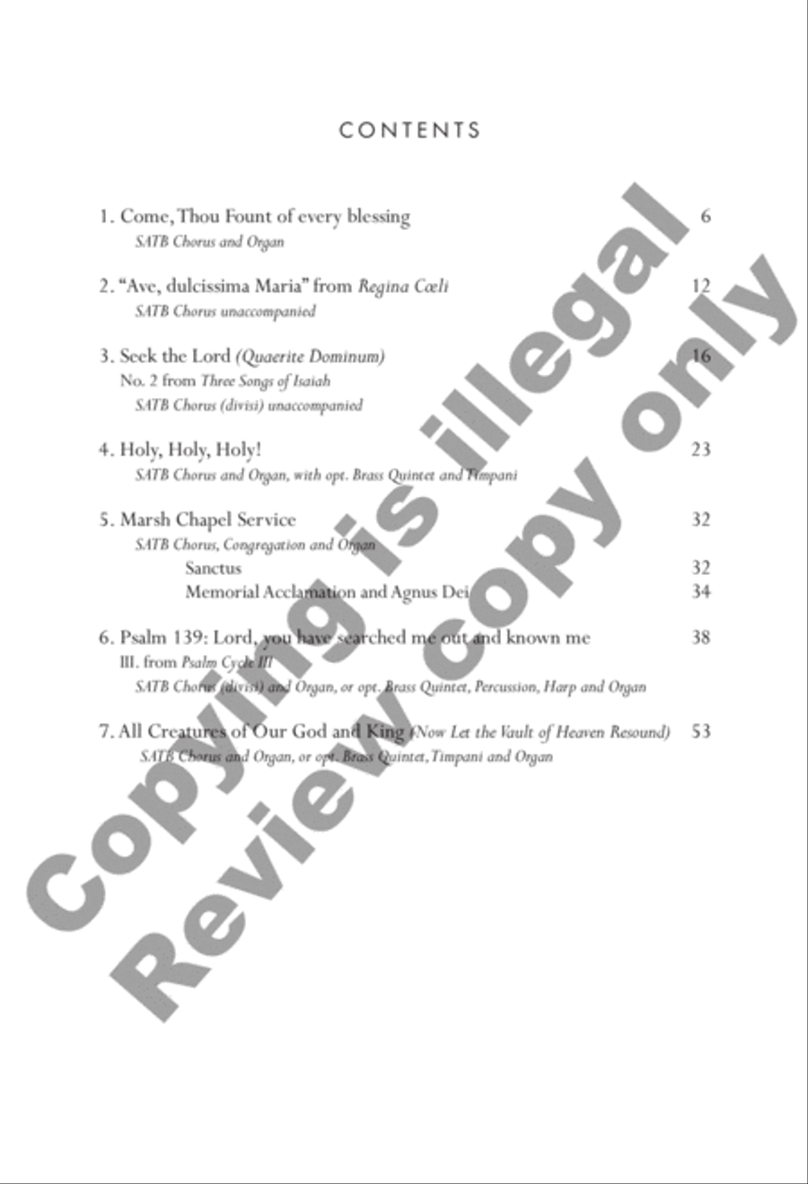 Selected Sacred Choral Works of Julian Wachner, Volume 2 4-Part scores gallery preview page 4