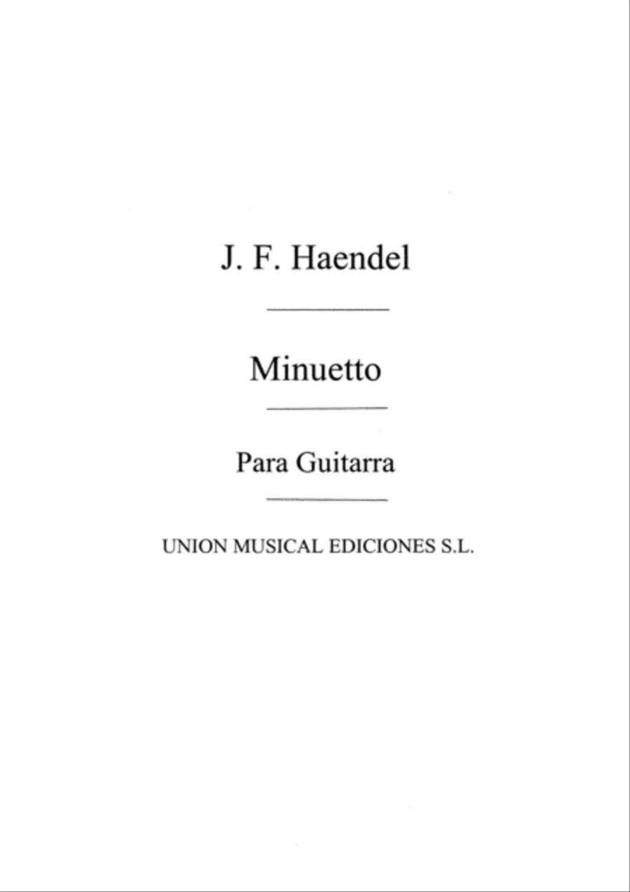 Minuetto (Tarrega) Acoustic Guitar scores gallery preview page 1