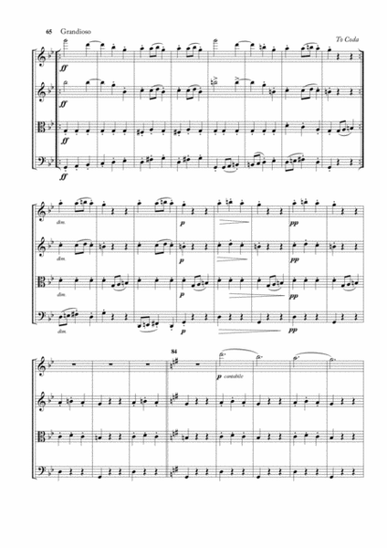 Slavonic Dances No. 8 Op. 46 for String Quartet image number null