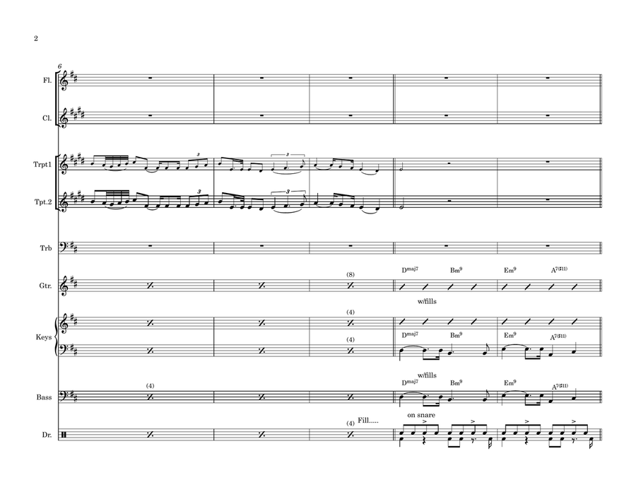 Sapore Di Sale Large Ensemble scores gallery preview page 2