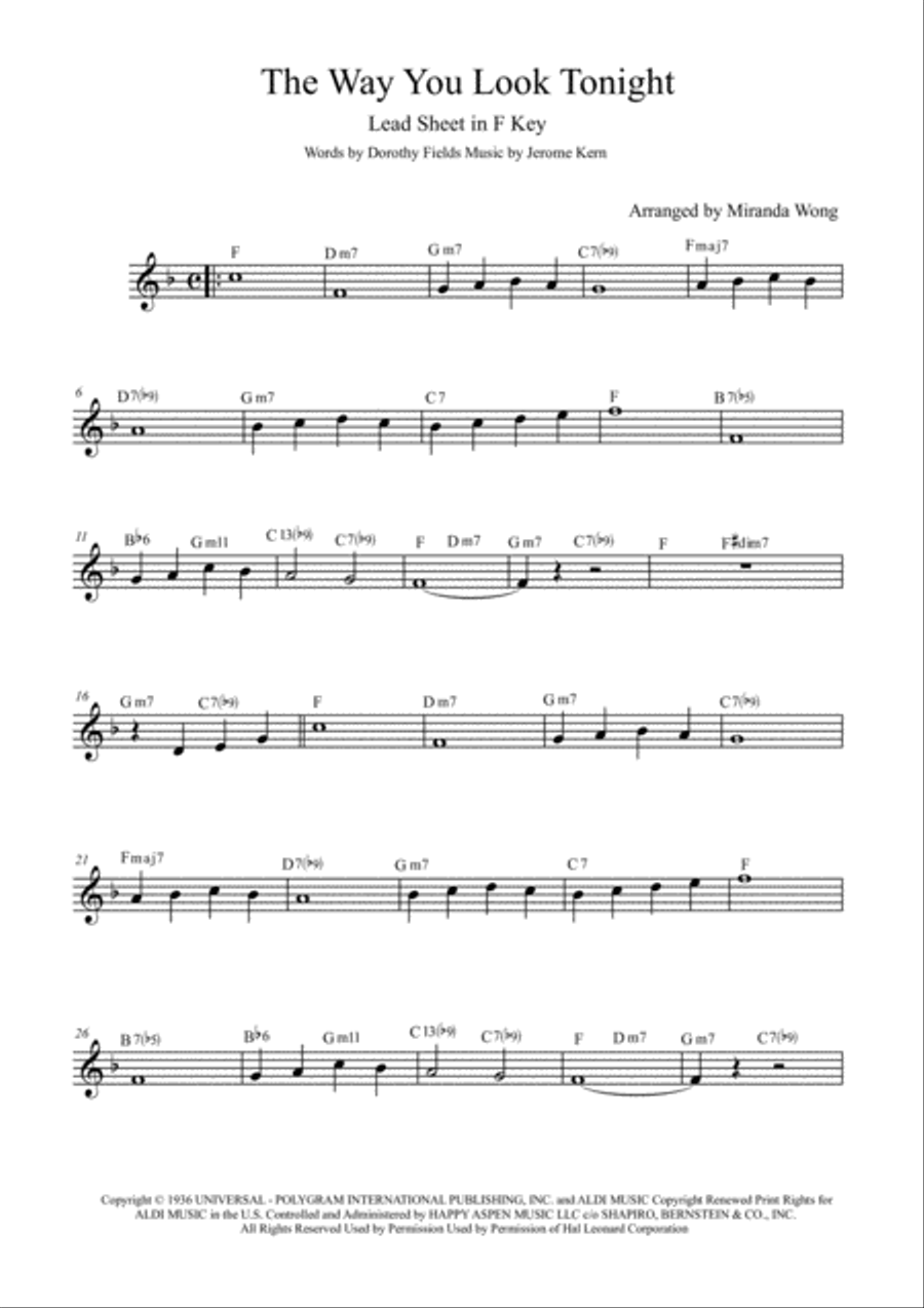 The Way You Look Tonight Large Ensemble scores gallery preview page 2