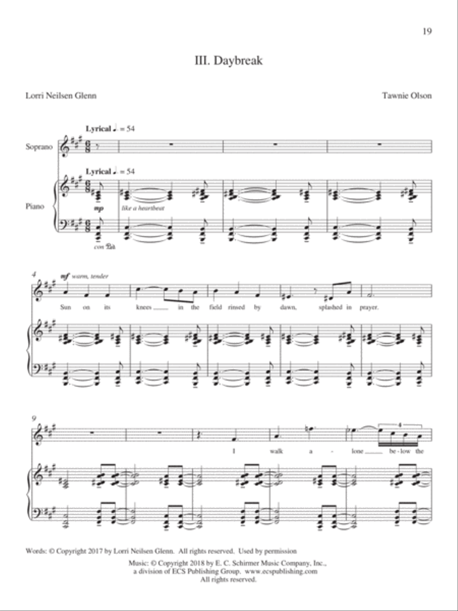Daybreak Soprano Voice scores gallery preview page 2