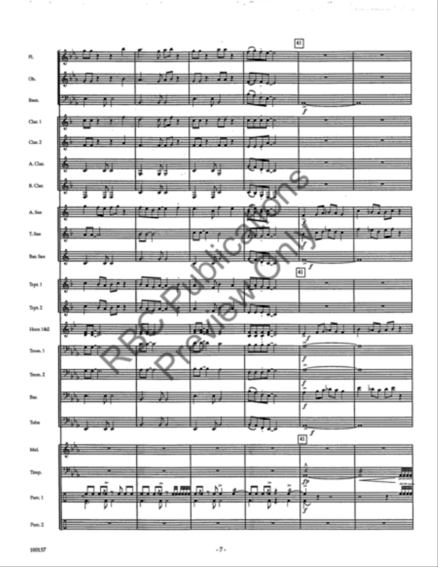 Dakota Morn (Score) Concert Band scores gallery preview page 9