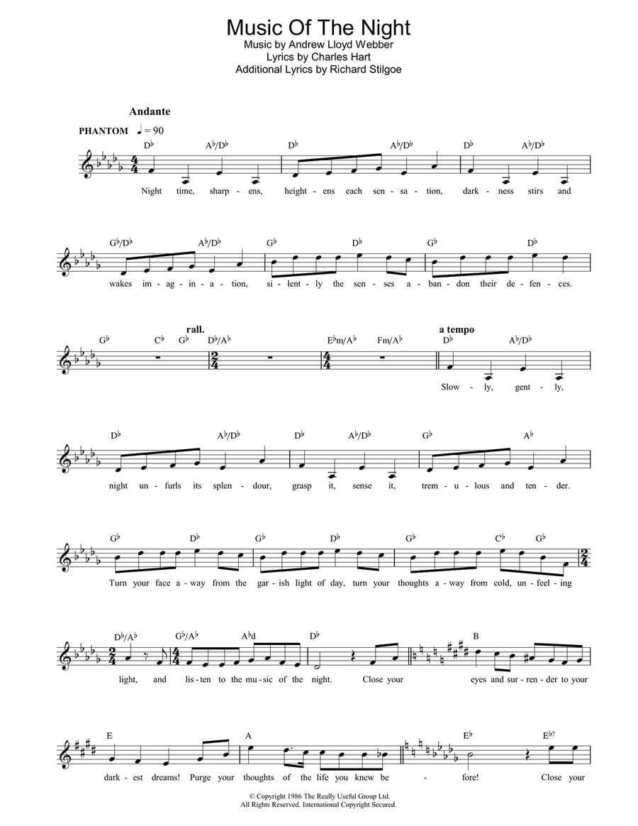 Music Of The Night