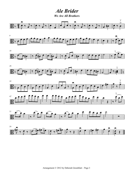 Klezmer Trios for Strings - Viola C
