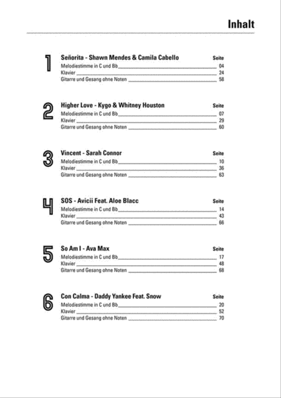 Top Charts 87 Top Charts 87 Piano, Vocal, Guitar scores gallery preview page 4