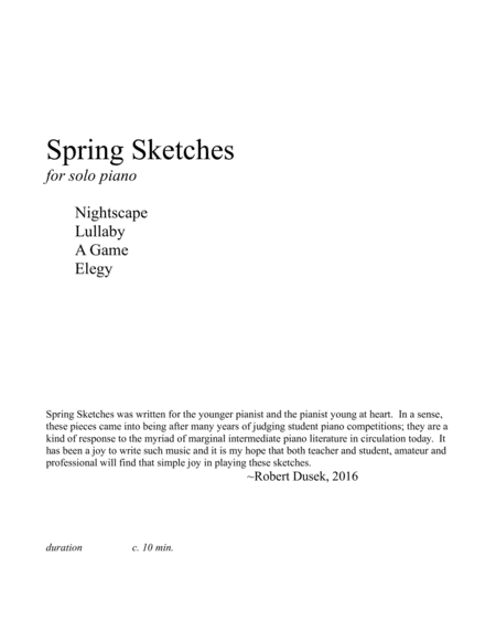 Spring Sketches image number null