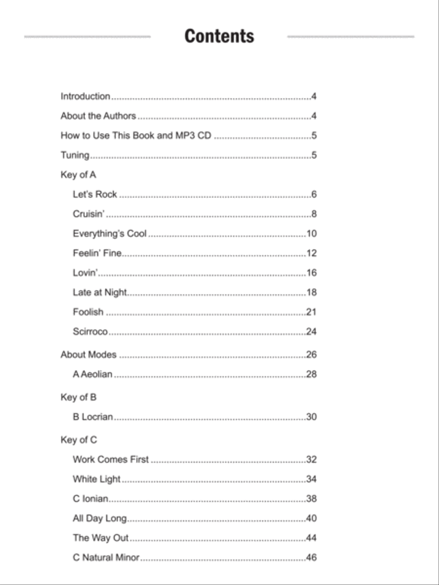 Rock Guitar Tracks Electric Guitar scores gallery preview page 2