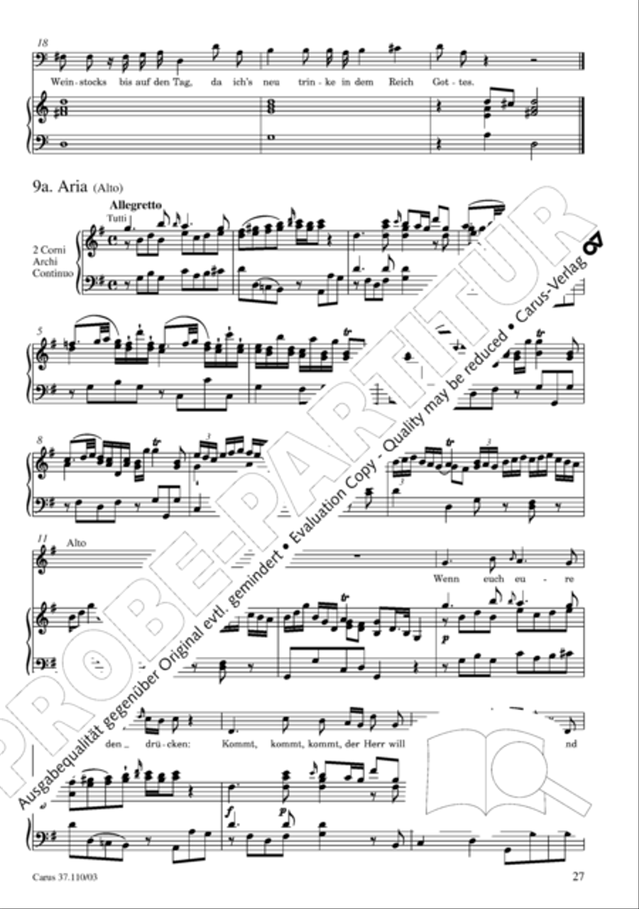 Markuspassion. Werkausgabe Reihe 1, Bd. 7 (Homilius) 4-Part scores gallery preview page 34