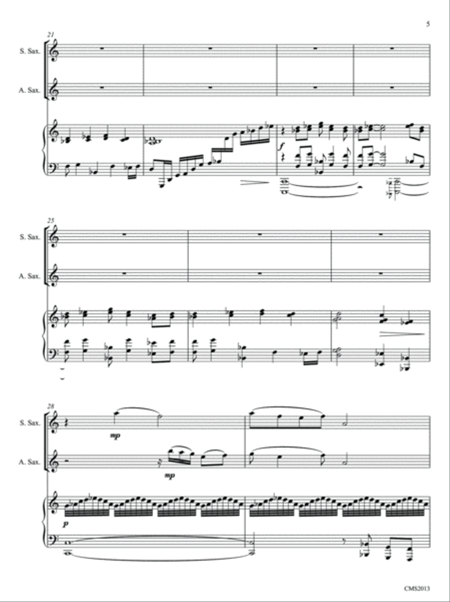 Craters of the Moon Soprano Saxophone scores gallery preview page 5