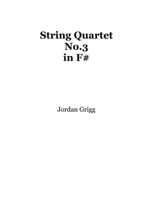 Book cover for String Quartet No.3 in F sharp