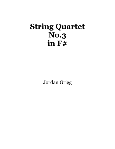 String Quartet No.3 in F sharp image number null