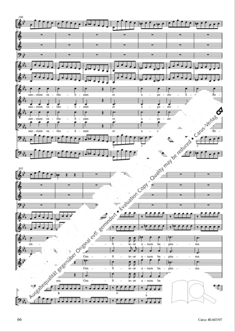 Grosse Orgelsolomesse in Es 4-Part scores gallery preview page 79