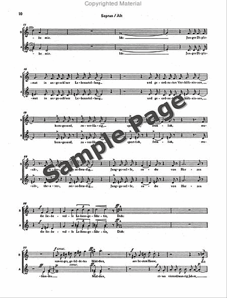Heiratspostchorus/hpsi/db (sa) SA scores gallery preview page 11