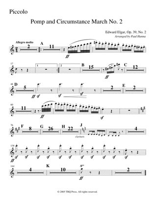 Pomp and Circumstance March No. 2 (Parts)
