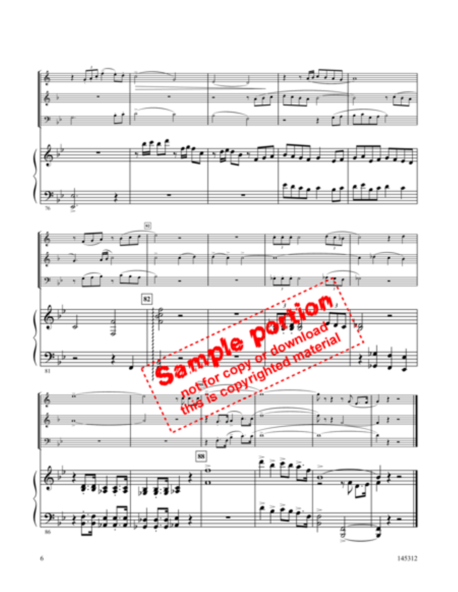 Christ Arose Brass Trio scores gallery preview page 4