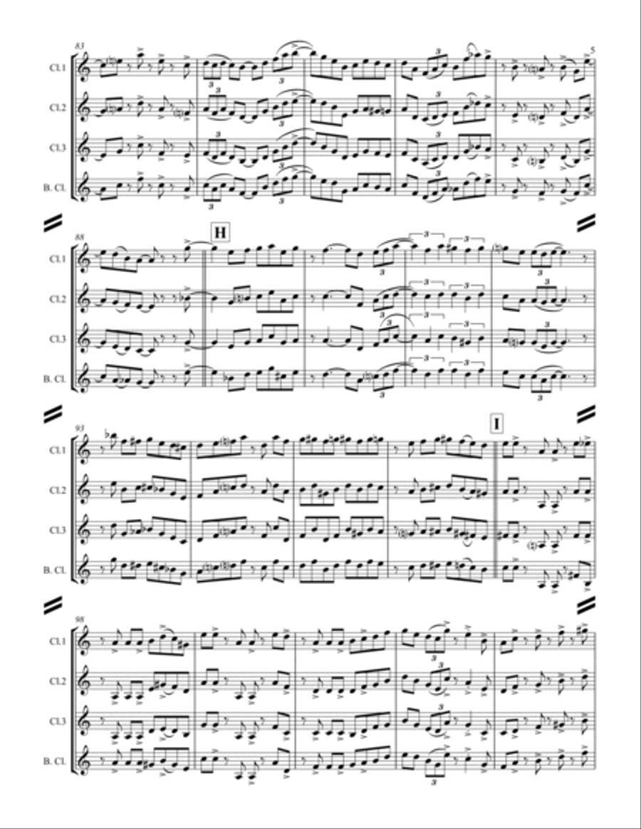 Lullaby Of Birdland Woodwind Ensemble scores gallery preview page 6