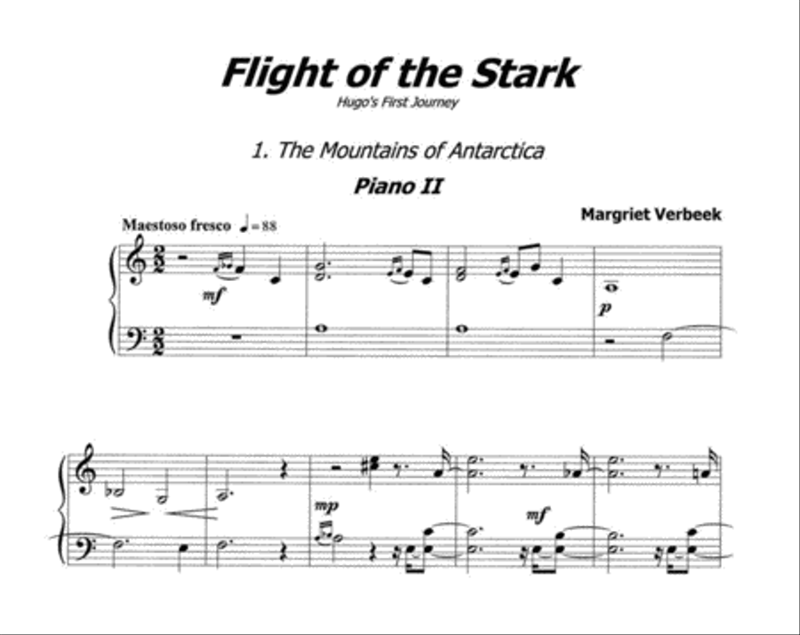 Flight Of The Stark Piano Duet scores gallery preview page 2