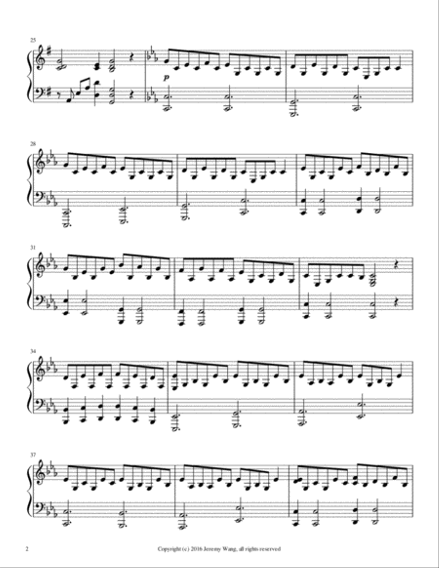 We Three Kings for piano We Three Kings for piano Piano Solo scores gallery preview page 2