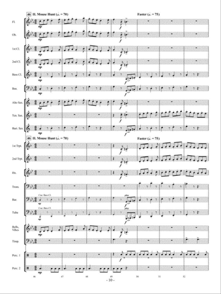 Cats' Night Out Concert Band scores gallery preview page 9