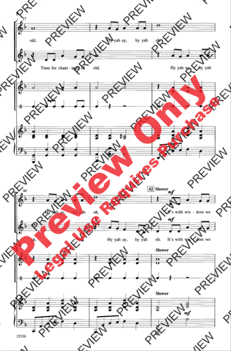 Tribal Song 2-Part scores gallery preview page 8