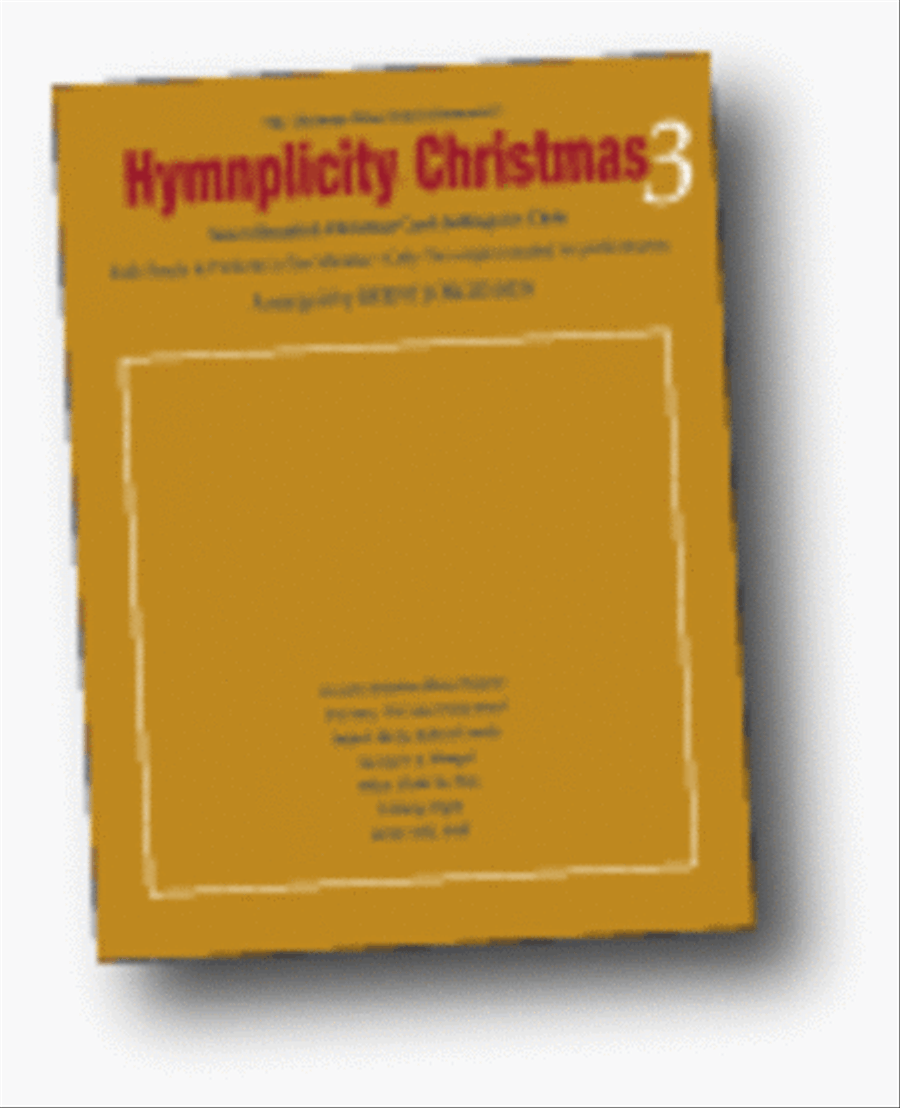 Hymnplicity Christmas - Book 3 image number null