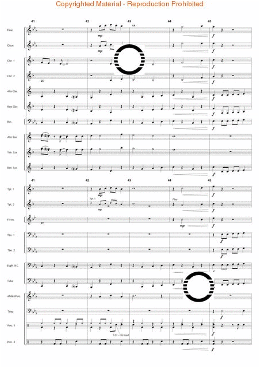 Swingin' at the Riverside Concert Band scores gallery preview page 18