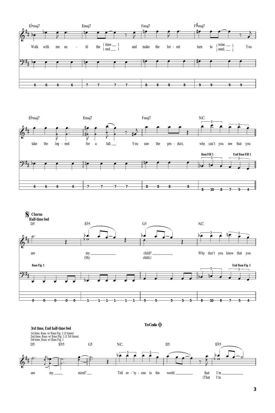 Forest by System of a Down Electric Guitar Digital Sheet Music