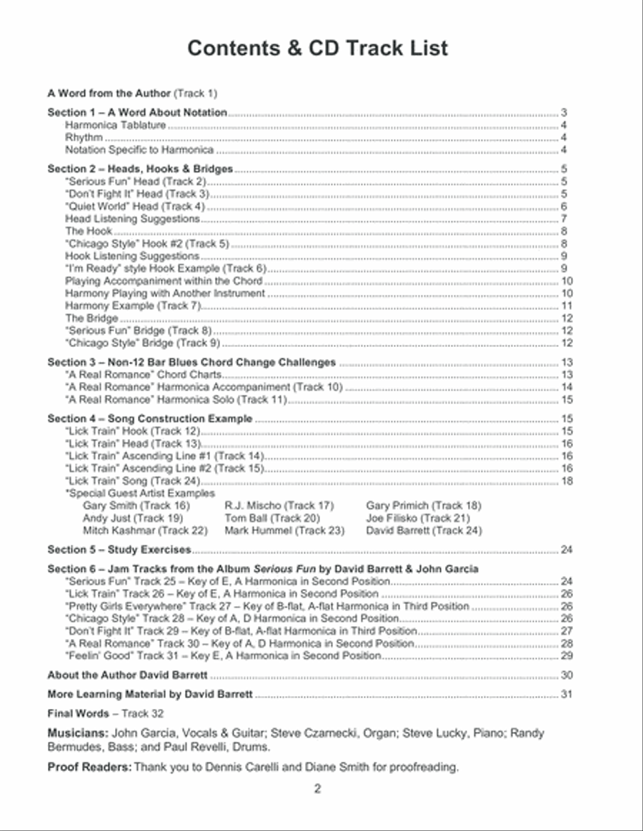 Blues Harmonica Jam Tracks & Soloing Concepts #3 Harmonica scores gallery preview page 3