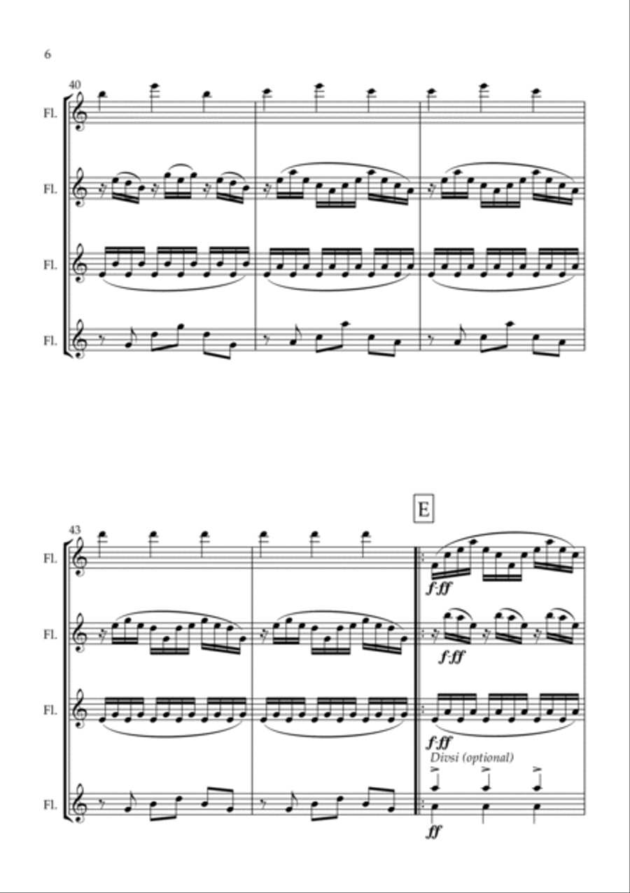 Cornfield Chase Cornfield Chase Woodwind Ensemble scores gallery preview page 6