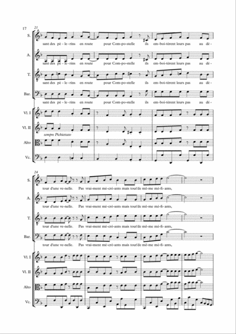 COMPOSTELLE Choir scores gallery preview page 4