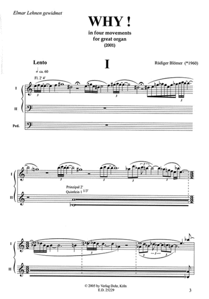 WHY! in four movements for great organ (2001)