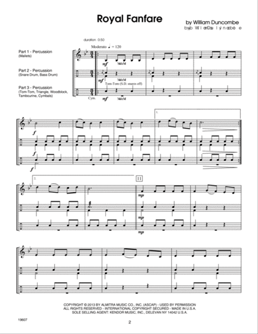 Classical FlexTrios - Percussion Instruments Percussion scores gallery preview page 2