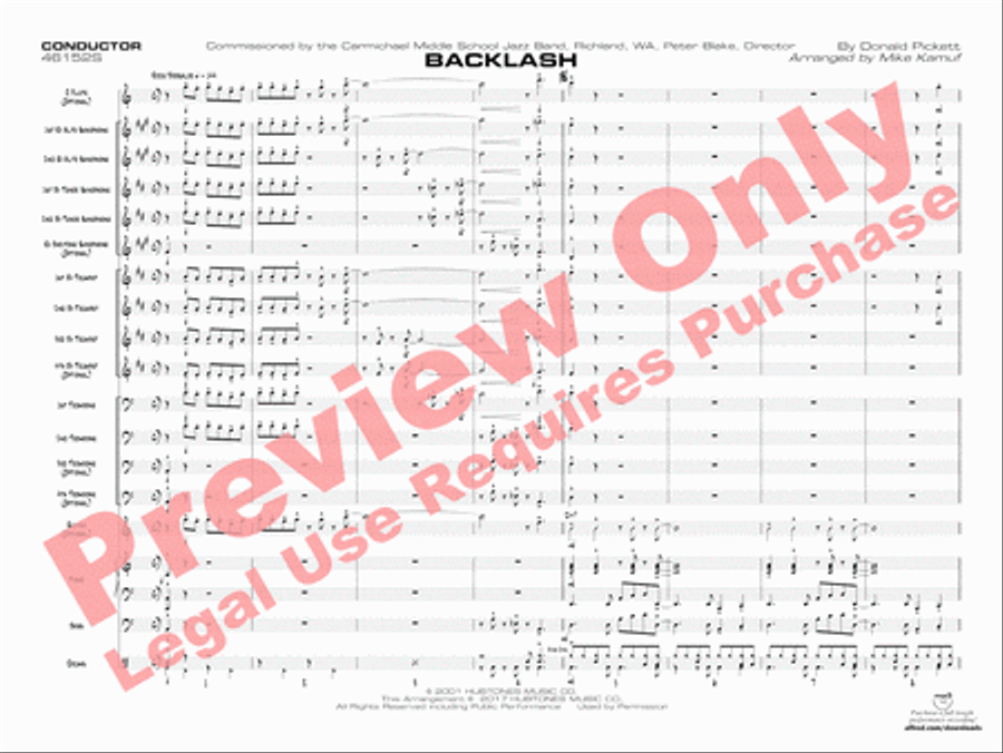 Backlash Backlash Jazz Ensemble scores gallery preview page 4