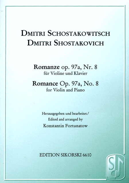 Romance Op. 97a, No. 8 (Piano / Violin)