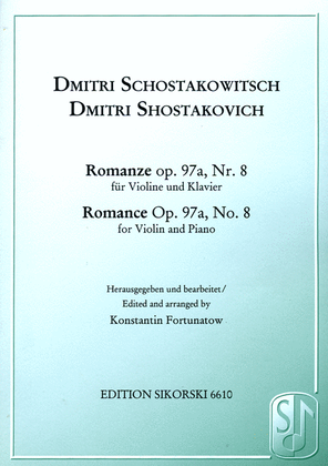 Book cover for Romance Op. 97a, No. 8