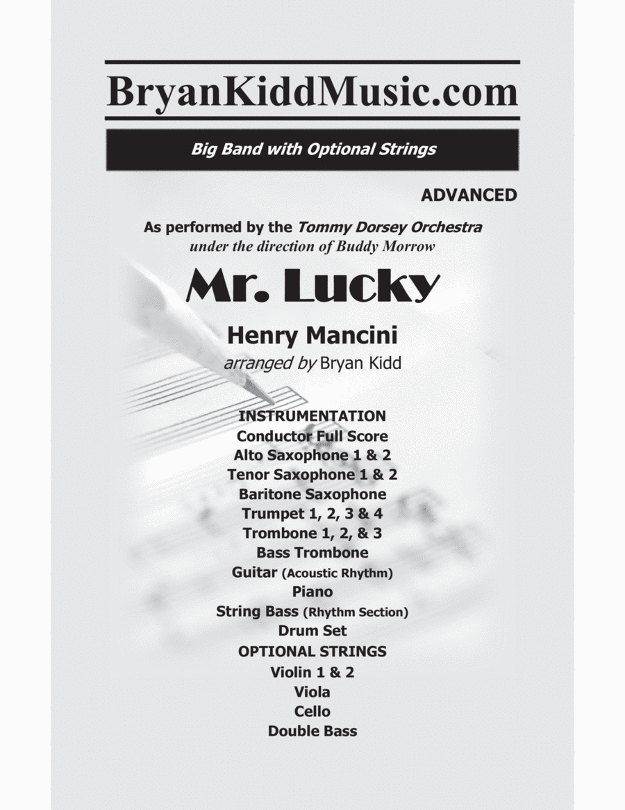Mr. Lucky Jazz Ensemble scores gallery preview page 1