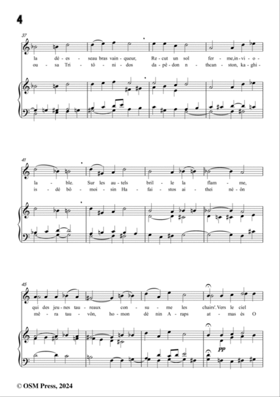 G. Fauré-Hymne à Apollon,in a minor,Op.63 Voice scores gallery preview page 6