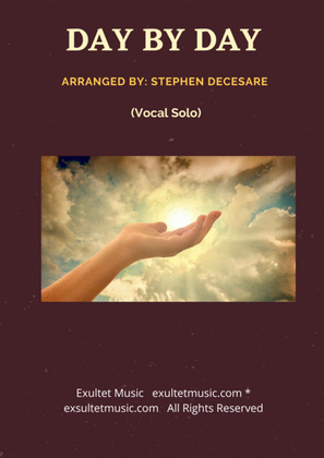 Book cover for Day By Day (Vocal Solo)