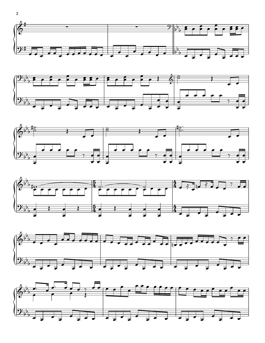 Rogue One Piano Solo scores gallery preview page 2