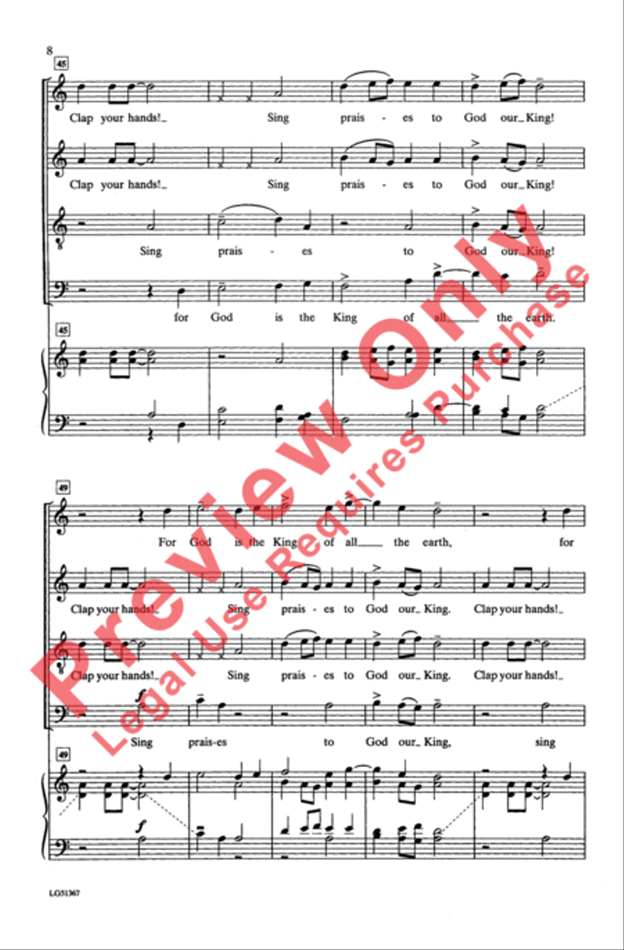 Sing Praises 4-Part scores gallery preview page 7